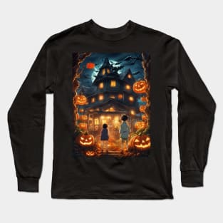 Vintage Halloween Poster Long Sleeve T-Shirt